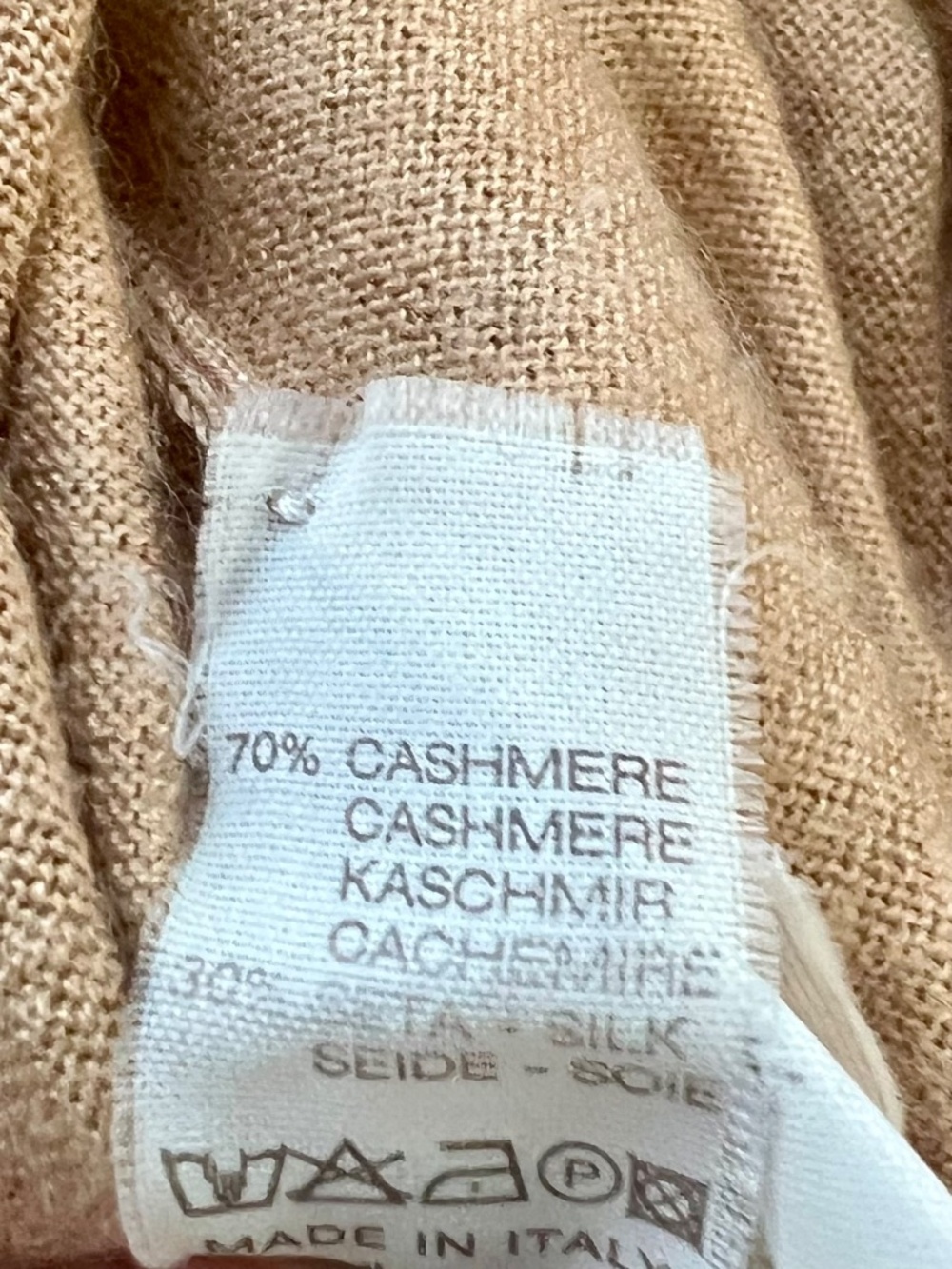 Brunello Cucinelli Cashmere Silk Sleeveless Sweater Beige Tan Size L Italy - Picture 5 of 6